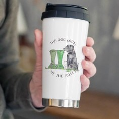 Dog Lovers Welly Boot Travel Mug