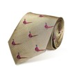 Fox & Chave Gold Pheasant Silk Tie additional 1
