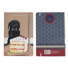 The Little Dog Laughed Black Labrador "It'd Be Criminal To Leave It" A5 Lined Notebook