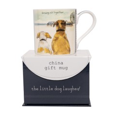 The Little Dog Laughed Battersea Rescue Dogs "Growing Old Together" China Mug