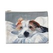 The Little Dog Laughed Wirehaired Jack Russell "Scruffy Love" Zip Purse / Makeup Bag additional 1