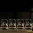 Just Slate Golf Etched Whisky Glass Tumbler Gift Set (Set of 4) additional 1