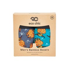 Eco Chic Men's Highland Cow Bamboo Boxers (Pack of 2)