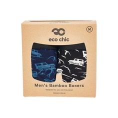 Eco Chic Men's Landrover Bamboo Boxers (Pack of 2)