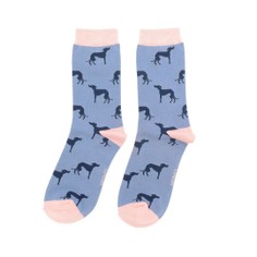 Ladies Greyhounds Socks Denim