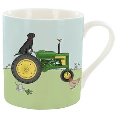 Emma Lawrence Green Tractor Mug