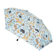 Eco Chic Blue Woodland Mini Umbrella