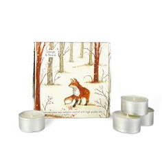 Fox Orange & Neroli Box of 9 Scented Wildlife Tealights