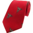 Soprano Red Flying Pheasant Luxury Woven Silk Tie additional 1