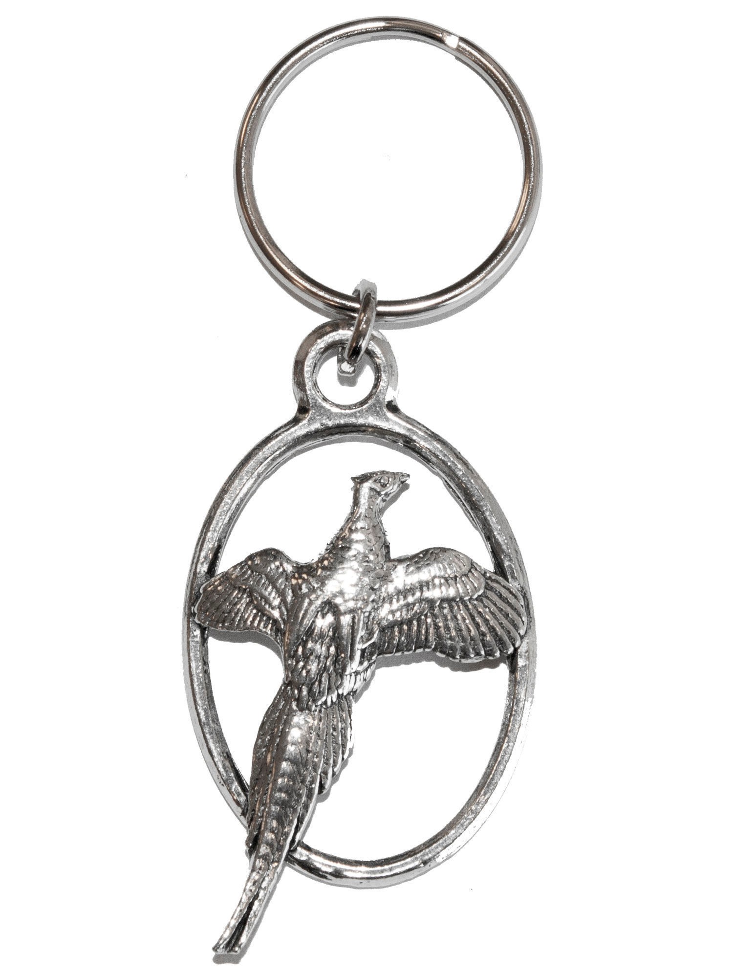 PHEASANT SMALL Pewter Keyring 30mm Hand Crafted FREE UK Delivery!