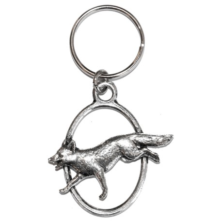Pewter Fox Key Ring