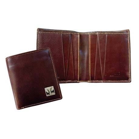 Tyler & Tyler Brown Leather Jeans Wallet - Rutting Stags
