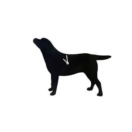 The Labrador Company Black Labrador Wagging Tail Wall Clock