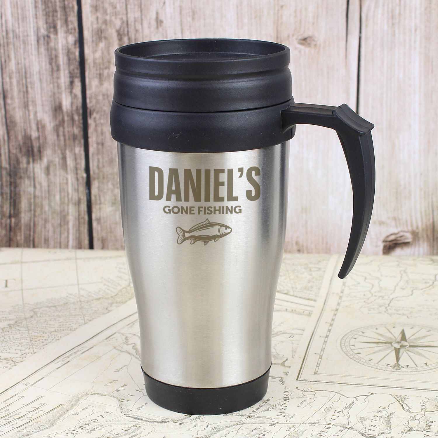 Tasse à café isotherme 13 oz/ 380ml Noire - Brûlerie des Monts