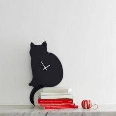 Cat Wagging Tail Wall Clock