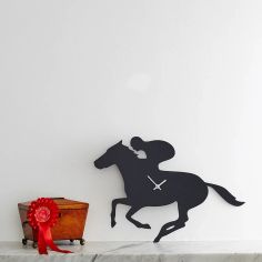 Racehorse Wagging Tail Wall Clock