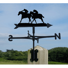 Horse Racing Metal Weathervane