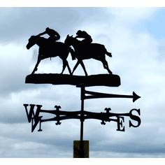 Horse Racing Metal Weathervane alternative