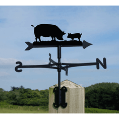 Pigs Metal Weathervane