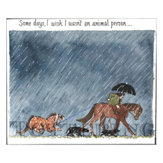 Tottering by Gently - An Animal Person Print alternative