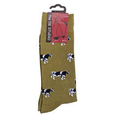 Men's Green Cow Socks alternative