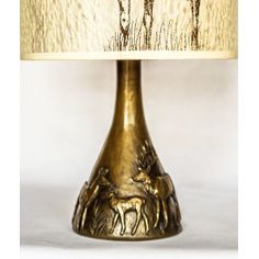 Philip Turner Cold Cast Bronze Stag Lamp and Lampshade alternative