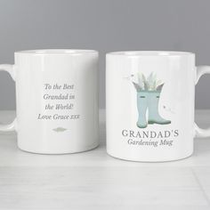 Personalised Blue Wellies Mug alternative
