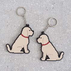 Sweet William Apricot Cockapoo/Labradoodle Keyring alternative