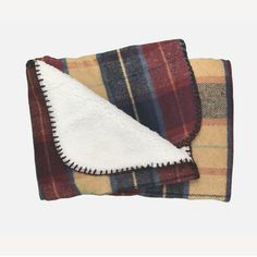 Country Lodge Red Tweed Blanket/Throw alternative