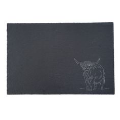 Highland Cow Slate Cheese Board