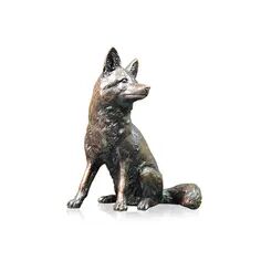 Richard Cooper Limited Edition Fox Sitting Bronze Sculpture