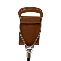 Adjustable Height Shooting Stick with Leather Seat