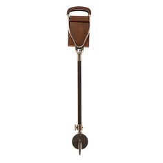 Adjustable Height Shooting Stick with Leather Seat