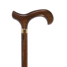 Brown Beech Shaft with a Derby Handle and Brass Collar