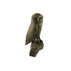 Barn Owl Bronze Resin Sculpture