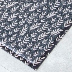 Navy Leaf Recycled PVC Doormat - 70cm x 40cm alternative