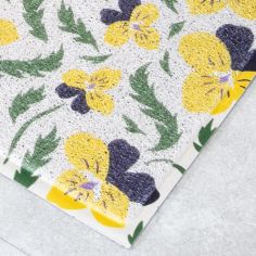 Yellow Pansy Recycled PVC Doormat - 70cm x 40cm alternative