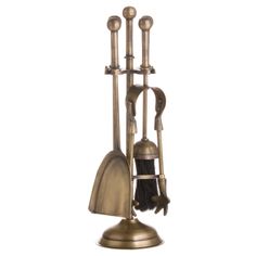 Ball Topped Fireside Companion Set In Antique Brass alternative