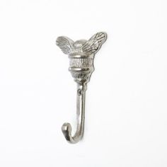 Silver Bumblebee Metal Wall Hook