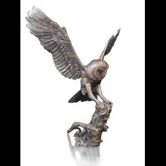 Richard Cooper First Light Owl Bronze Sculpture alternative