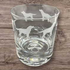 Elegance Labrador Dog Whisky Tumbler Glass