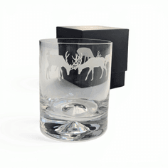 Elegance Stag Whisky Tumbler Glass
