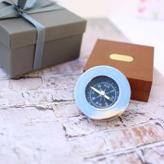Personalised Compass in Timber Gift Box