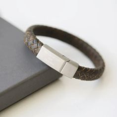 Antique Style Rustic Bracelet – Personalised Engraving