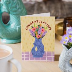 Gluggle Jug Congratulations Greeting Card - Blue alternative