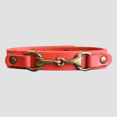 Grays Snaffle Bracelet Coral