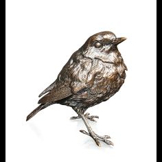 Richard Cooper Robin Standing Bronze Sculpture