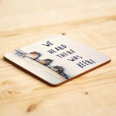 We Heard There Was Beer Coaster alternative