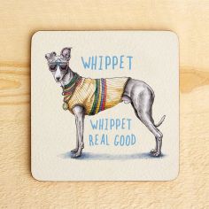Whippet Dog Drinks Coaster