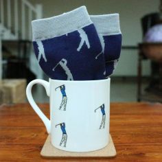 Golfer Fine Bone China Mug &amp; Sock Gift Set alternative